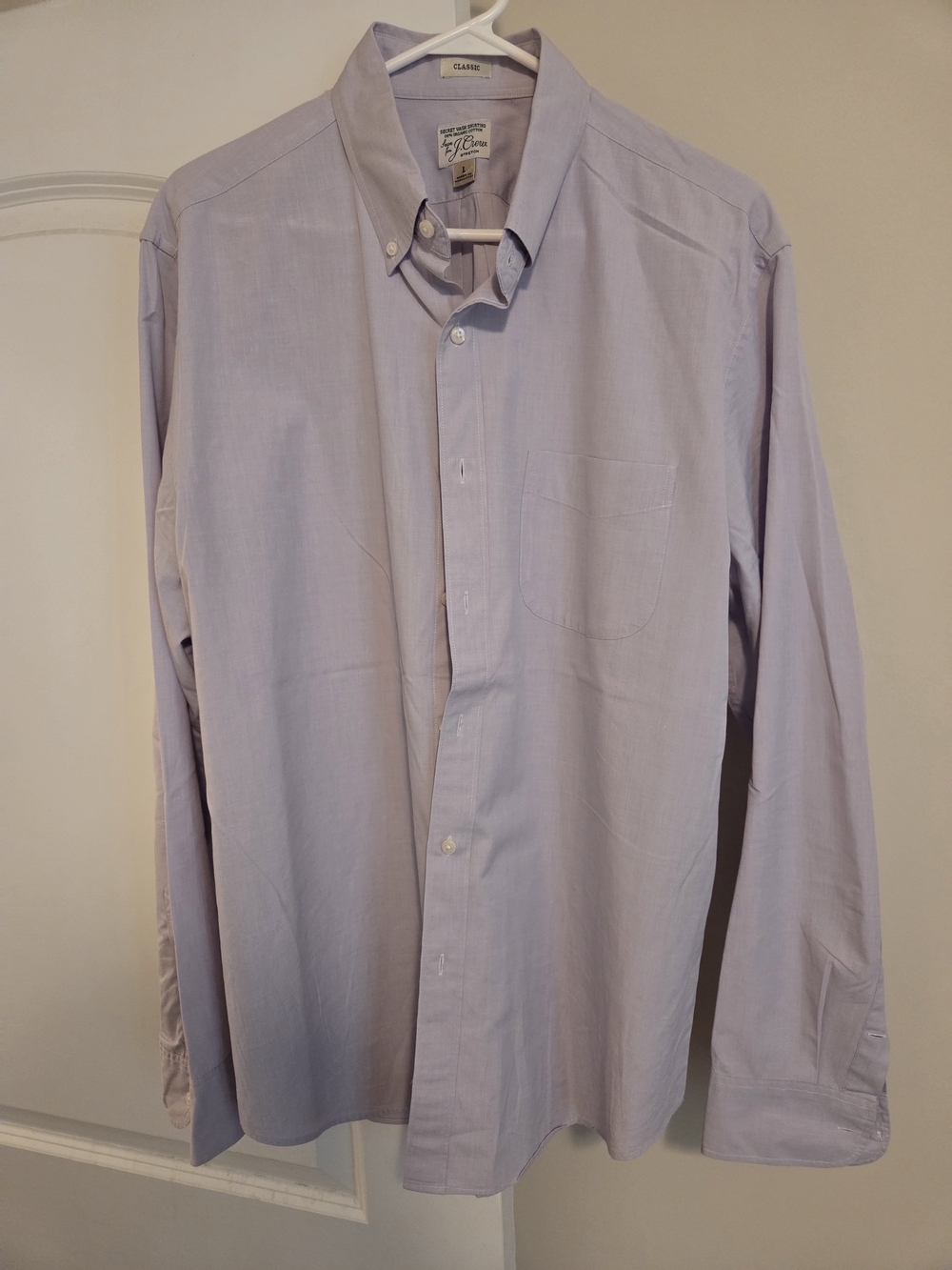 J. Crew Men's Light Lavender Button-Down Dress Shirt